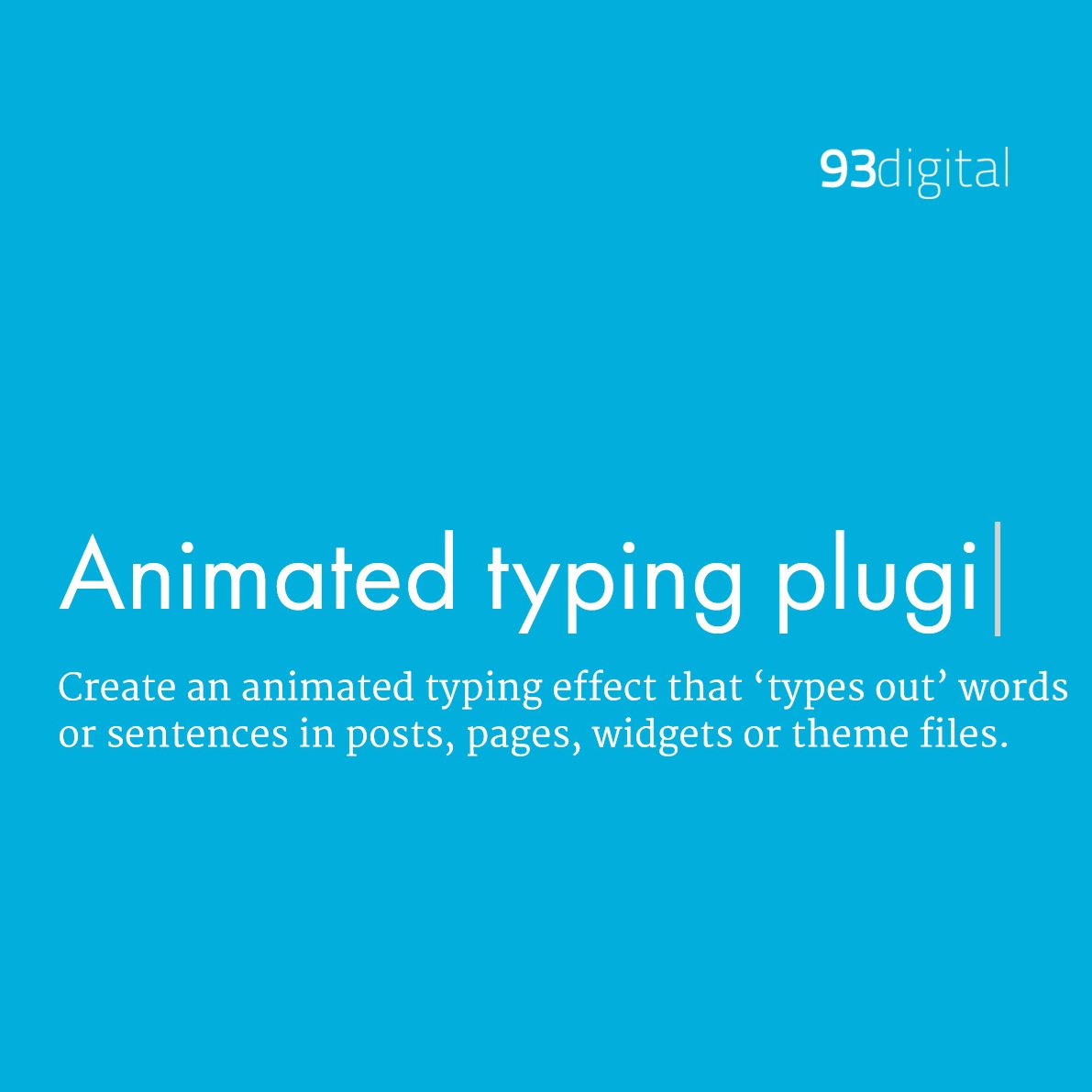 WordPress Plugin#10 Animace textu Plugin: Typing Effect
